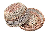 Хлебница плетеная из лозы овальная и круглая