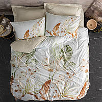 Комплект постільної білизни Cotton box Satin print Luster беж Євро 200x220 см (1771-1209) (75013.001)