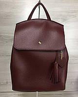 Молодежный сумка-рюкзак WeLassie Сердце Бордовый (65-44607)
