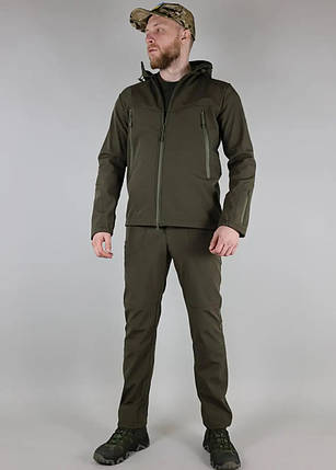 Костюм тактичний soft shell olive ,армійський демісезонний одяг софтшелл,Костюм ULTIMATUM Scout Олива,, фото 2