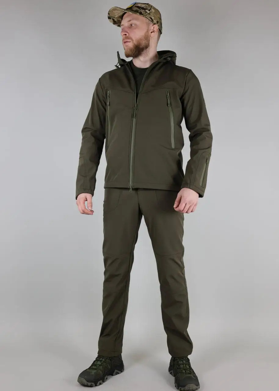 Костюм тактичний soft shell olive ,армійський демісезонний одяг софтшелл,Костюм ULTIMATUM Scout Олива,