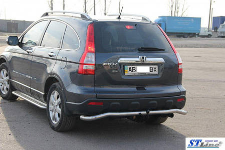 Задня дуга AK008 нерж. для Honda CRV 2007-2011рр, фото 2