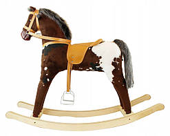 Лошадь - качалка Domil Коричневая пятнистая