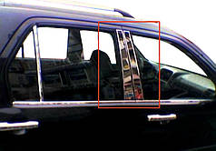 Молдинг дверних стійок 6 шт  нерж. для Honda CRV 2001-2006 років