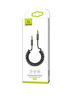 Аудіо-кабель Usams US-SJ256 Spring Audio Cable 1.2m Black