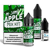 Набор для самозамеса солевой Flavorlab M-Jam V2 30 мл, 0-50 мг Apple (Яблоко)-ЛBР