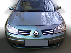 Накладки на решітку модель 2004-2006  6 шт  нерж OmsaLine - Італійська нержавійка для Renault Megane II рр