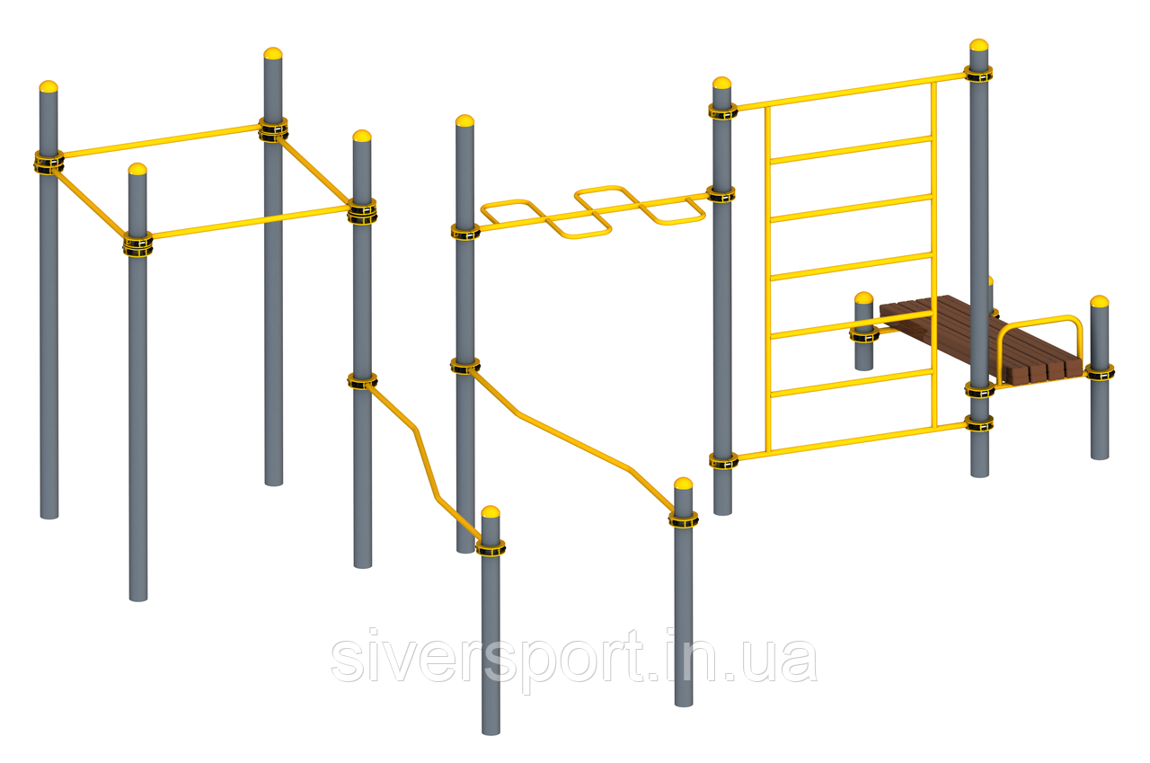 Воркаут комплекс для дітей та дорослих з ОФМ SL1213, фото 1