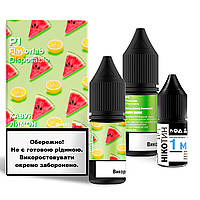 Набор для самозамеса солевой Flavorlab P1 10 мл, 0-50 мг Watermelon Lemon (Арбуз Лимон)-ЛBР