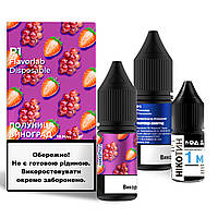 Набор для самозамеса солевой Flavorlab P1 10 мл, 0-50 мг Strawberry Grapes (Клубника Виноград)-ЛBР