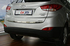 Кромка багажника нерж. OmsaLine - Італійська нержавійка для Hyundai IX-35 2010-2015рр