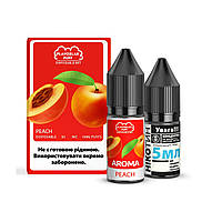 Набор для самозамеса солевой Flavorlab Disposable Puff 10 мл, 0-50 мг Peach (Персик)-ЛBР