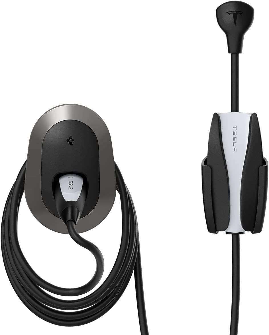 Настінне кріплення Spigen для кабелю зарядного пристрою Bespoke Tesla Model 3/Y/X/S Dark Silver (ACP04294), фото 1