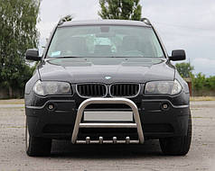 Кенгурятник нерж. 60 мм для BMW X3 E-83 2003-2010 рр