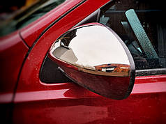 Накладки на дзеркала 2 шт  сталь для Nissan Qashqai 2007-2010 рр