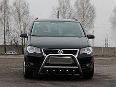 Кенгурятник WT003 нерж 60 мм  без напису для Volkswagen Touran 2003-2010 рр