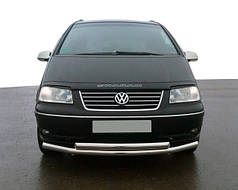 Передня подвійний захист ST014 нерж 60 на 42 мм для Volkswagen Sharan 1995-2010 рр