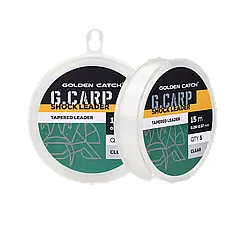 Шок-лідер конусний GC Tapered Leader 5x15м 0.26-0.57мм