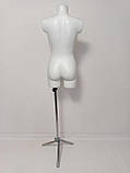 Манекен жіночий білий "Венера рівна" на хромованій тринозі, фото 2