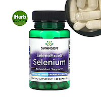 Swanson, SelenoExcell, органічний селен, 200 мкг, 60 капсул