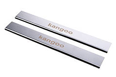 Накладки на пороги Carmos V1 нерж. для Renault Kangoo 1998-2008 рр