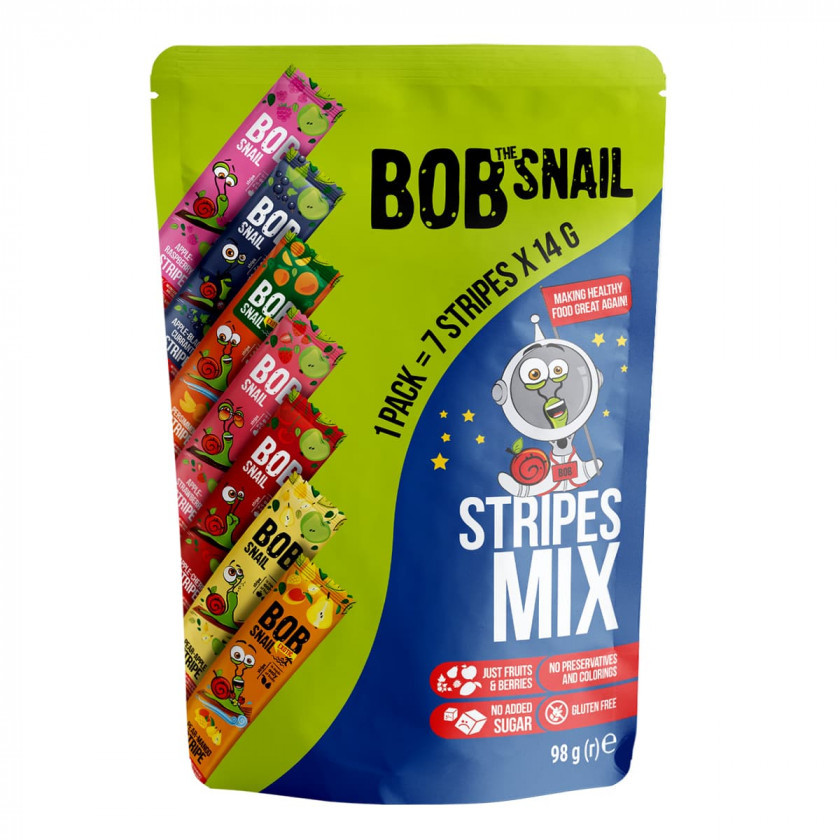 Набір цукерок Bob Snail Страйпи Асорті