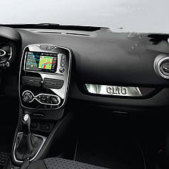 Накладка на передню консоль нерж. для Renault Clio IV 2012-2019 рр