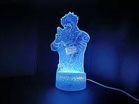 Акриловий 3D світильник - нічник Аніме Магічна битва Ремен Сукуна (у тілі Ітадорі Юдзі) 16 кольорів + пульт