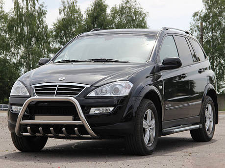 Кенгурятник WT003 нерж для SsangYong Action 2006-2024 рр, фото 2