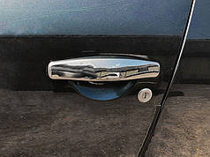 Накладки на ручки 4 шт.  нерж. OmsaLine - Італійська нержавійка для Dacia Sandero 2007-2013 рр