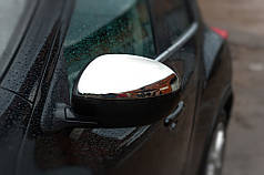 Накладки на дзеркала  2010-2014 Хром 2 шт.  нерж. OmsaLine - Італійська нержавійка для Nissan Juke рр