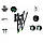 Кронштейн для телевізора на стіну похилий діагональ телевізора 55"-75" EL-C3-T, фото 5