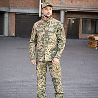 Мужской армейский костюм для ВСУ (ЗСУ) тактическая форма рип-стоп Украина Пиксель 7113 52 размер o