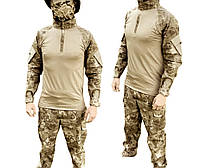 Мужской армейский костюм мультикам для ВСУ (ЗСУ) Tactical тактическая форма убакс и брюки Турция 6841 M m