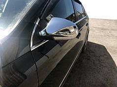 Накладки на дзеркала 2 шт.  нерж Carmos - Турецька сталь для Volkswagen Passat B6 2006-2012рр