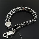 Срібний чоловічий браслет широкий рамзес (зворотний). Масивний срібний браслет ширина 1 см. Довжина 24,5 см, фото 9