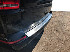Накладка на задній бампер Omsa Мат 1 двері  нерж для Volkswagen T6 2015-2024  рр
