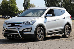 Передня дуга WT003 нерж. для Hyundai Santa Fe 3 2012-2018рр