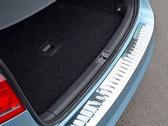 Накладка на задній бампер OmsaLine Глянець SW  нерж для Volkswagen Passat B7 2012-2015рр