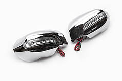 Накладки на дзеркала LED 2 шт  пласт для Mazda 6 2008-2012 рр