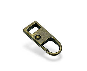 Пуллер - висулька металева для бігунків ТИП 1 #27821 колір Бронза