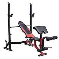 Скамья для жима York Fitness ASPIRE 320 со стойкой для штанги и партой Скотта h