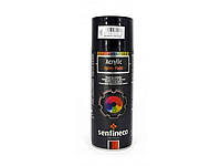 Акрилова фарба-спрей Acrylic Spray Paint 400мл чорна матова ТМ SENFINECO 7Копійок