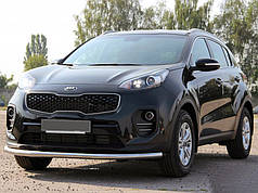 Передній захист ST008 нерж для Kia Sportage 2015-2021 рр