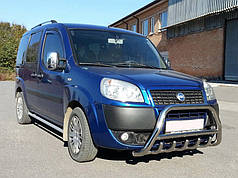 Кенгурятник WT003 нерж. 60 мм  без напису для Fiat Doblo I 2001-2005 рр