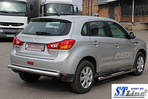 Бічні труби BB002 2 шт.  нерж. для Mitsubishi ASX 2010-2023 рр, фото 3