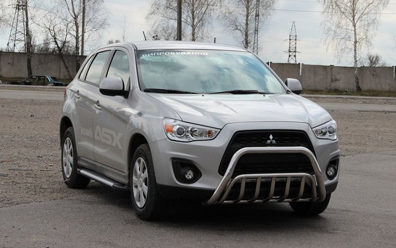 Кенгурятник WT002 нерж. для Mitsubishi ASX 2010-2023 рр