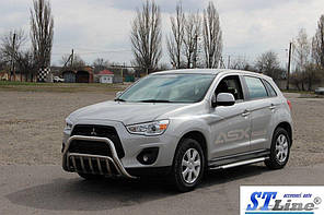 Кенгурятник WT002 нерж. для Mitsubishi ASX 2010-2023 рр, фото 2