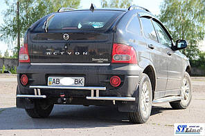 Задній захист AK005-2 нерж для SsangYong Action 2006-2024 рр, фото 2