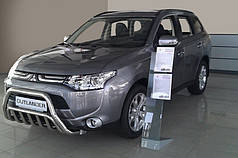 Кенгурятник WT002 нерж. для Mitsubishi Outlander 2012-2021 рр